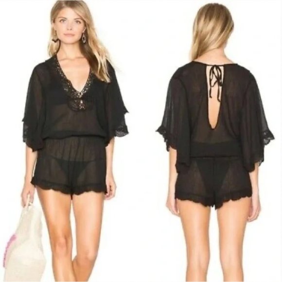 Eberjey Portola Danya Romper Style Cover Up- Cloud White main image 1
